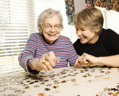 minds elderly woman puzzle